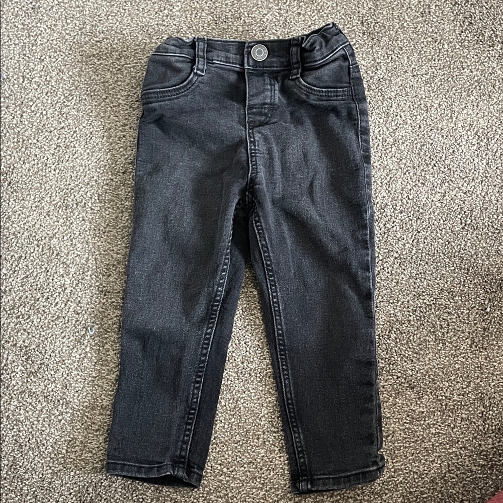 H&M Black Kids Stretch Denim Jeans
